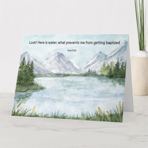 JW Baptism Gifts _ Lake Greeting Card