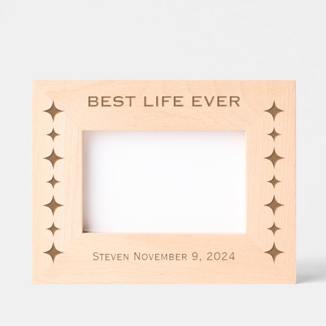 JW Baptism Keepsake Engraved Picture Frame (Front)