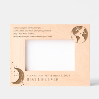 JW Baptism Keepsake-Gift for brothers Engraved Frames