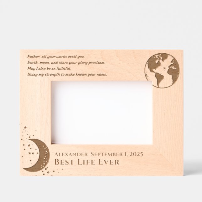 JW Baptism Keepsake-Gift for brothers Engraved Frames (Front)