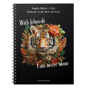 JW Baptism Keepsake Gift - Tiger Notebook
