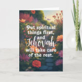 JW Baptism Gifts - Tiger Greeting Card