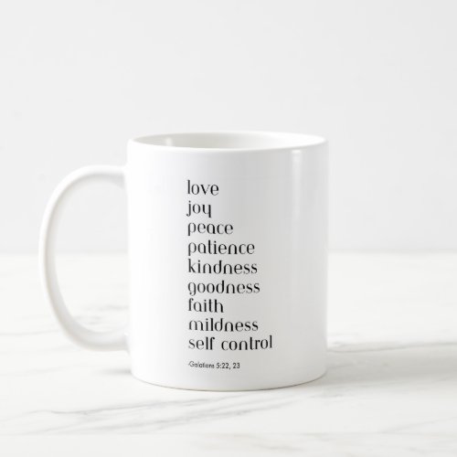 JW Fruitages of the Spirit mug