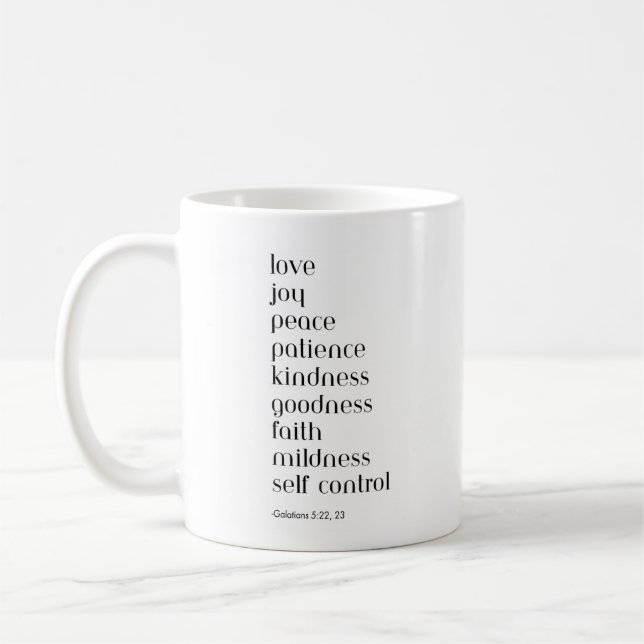 JW Fruitages of the Spirit mug (Left)