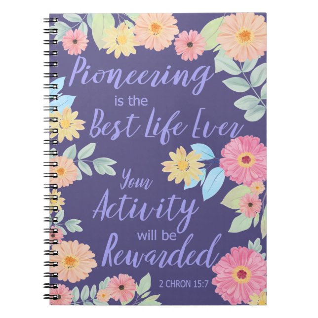 JW Gift Pioneering is the Best Life Ever Notebook (Front)