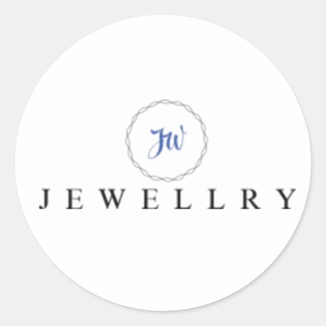 JW Jewellry Sticker(s) Classic Round Sticker (Front)