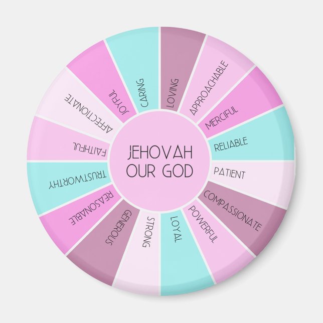 JW Magnet - Jehovah's Qualities (Front)