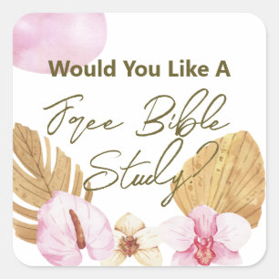 JW Ministry Supplies Letter Writing Bible Study Square Sticker