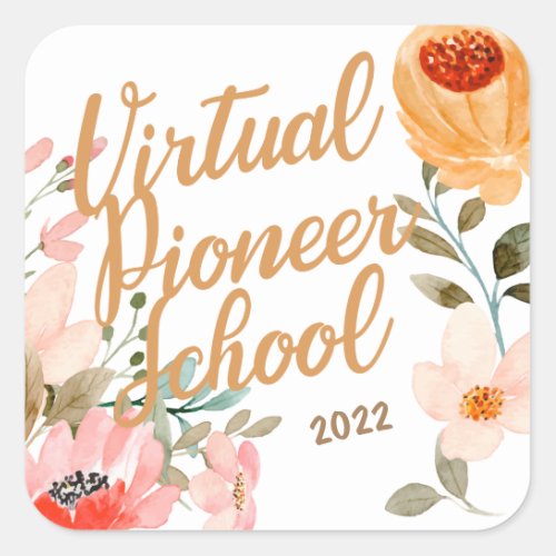 JW Ministry Supply Pioneer Service School 2022 Square Sticker