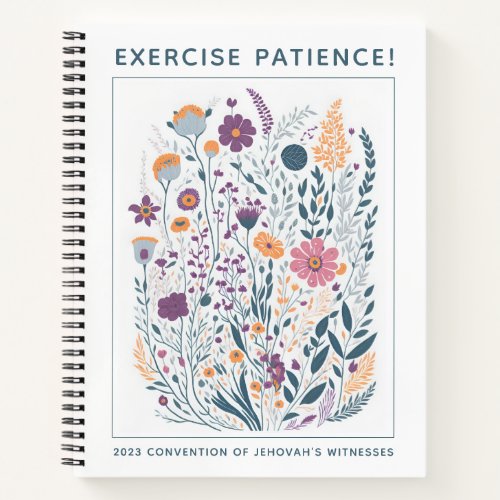 JW Notebook Exercise Patience 2023 Convention Gift