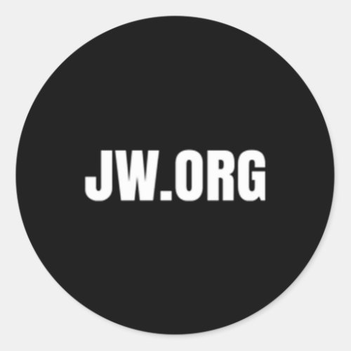 Jw Org JehovahS Witnesses Classic Round Sticker