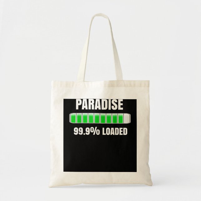 JW Org Jehovah's Witnos Gift Paradise Loading Tote Bag (Front)