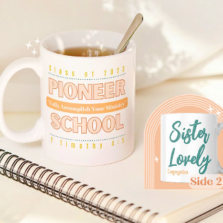 JW Personalizable Pioneer School 2023 & 2 Tim 4:5 Coffee Mug