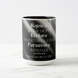JW Personalized Baptism Keepsake-Gift for Brothers Two-Tone Coffee Mug