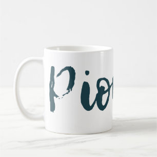 JW Pioneer Blue Green Wrap Around Mug