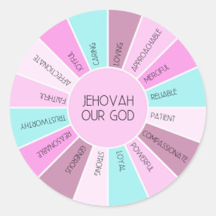 JW Qualities of Jehovah Our God stickers