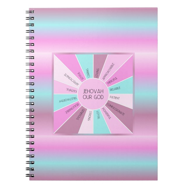 JW Qualities of Our God Jehovah Notebook (Front)