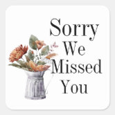 JW stickers Sorry We Missed You Ministry Supply Zazzle