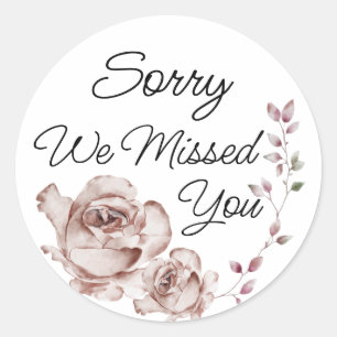 JW stickers Sorry We Missed You Ministry Supplies