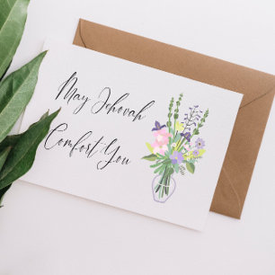 JW Sympathy May Jehovah Comfort You Card