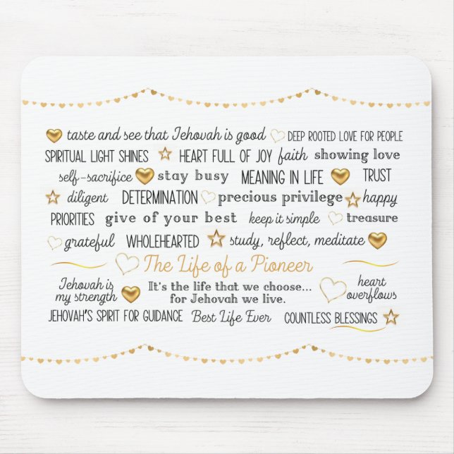 JW The Life of a Pioneer  Mouse Pad (Front)