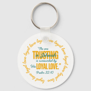 JW The One Trusting In Jehovah Ps. 32:10 Keychain