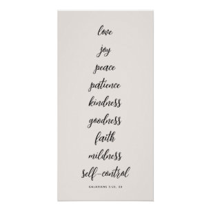 JW Wall Art, Fruitage of the Spirit, Galatians 5 Poster