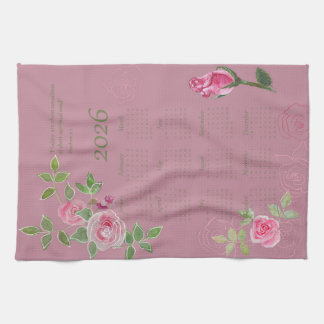 JW year text customize with calendar Kitchen Towel