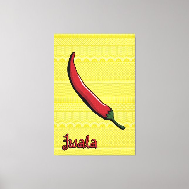 Jwala Chili Pepper Canvas Art (Front)