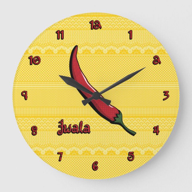 Jwala Chili Pepper Clock (Front)