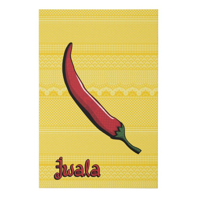Jwala Chili Pepper Faux Wrapped Canvas (Front)
