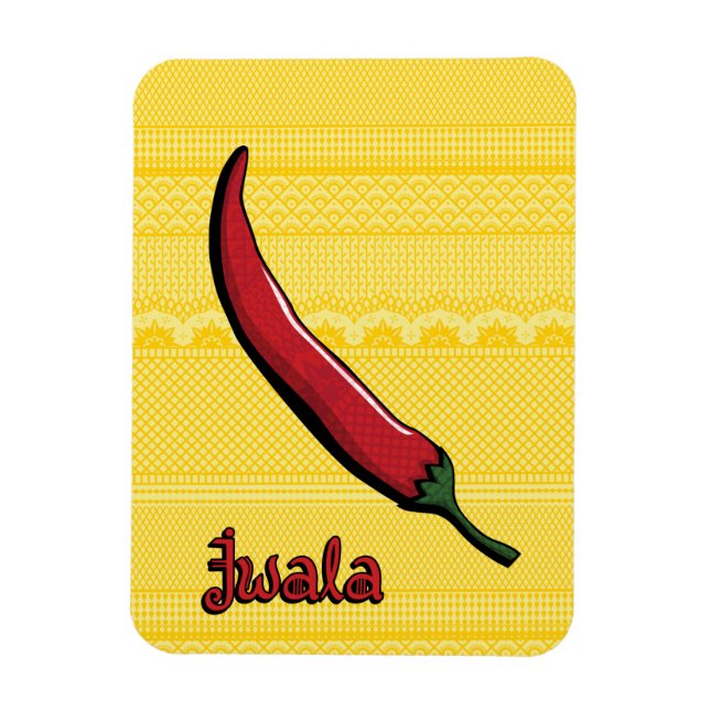 Jwala Chili Pepper Flexible Magnet (Vertical)