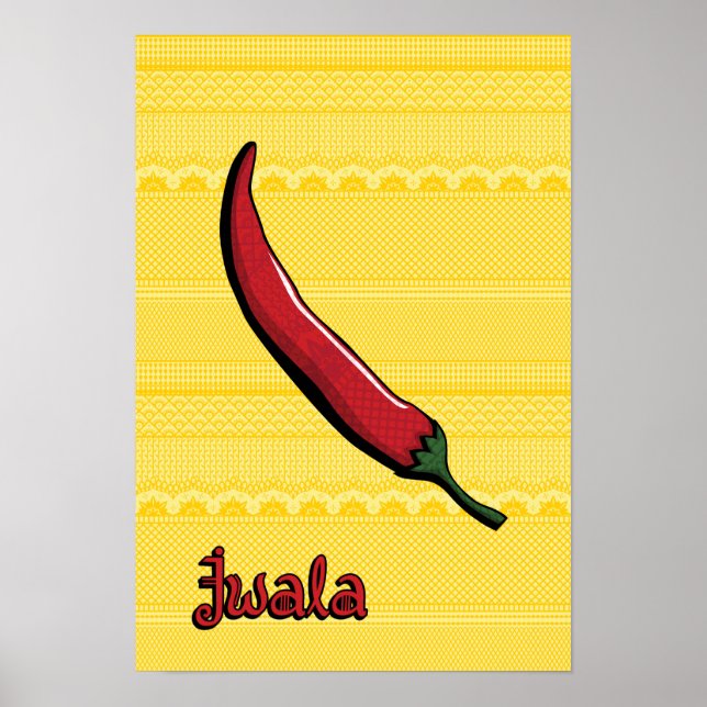 Jwala Chili Pepper Poster (Front)