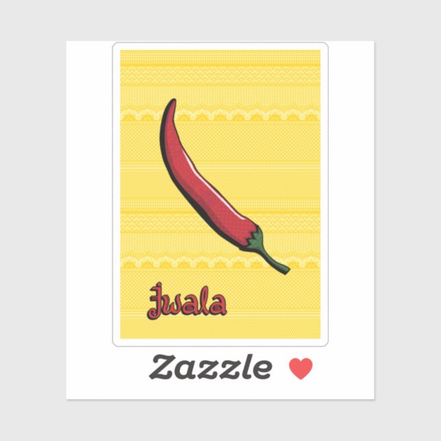 Jwala Chili Pepper Sticker (Sheet)