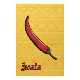 Jwala Chili Pepper Wood Wall Art
