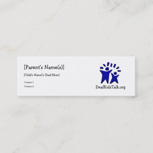 JWPOSD Parent Cards-Slim Design Business Cards