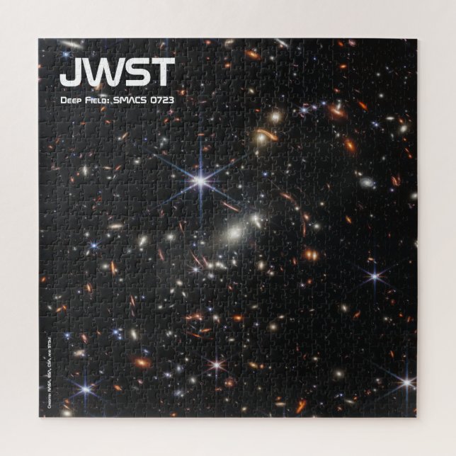 JWST Deep Field Galxy Cluster SMACS 0723 Jigsaw Puzzle (Vertical)