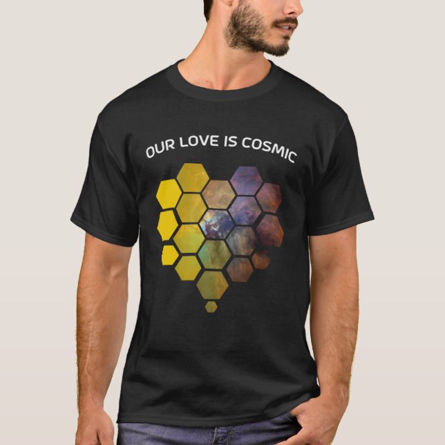 JWST Heart Shaped Mirrors Valentine s Day Romantic T-Shirt (Front)