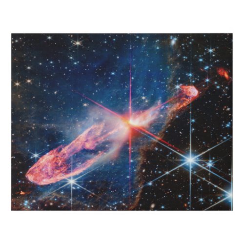 JWST Herbig_Haro 4647 Actively Forming Stars Faux Canvas Print