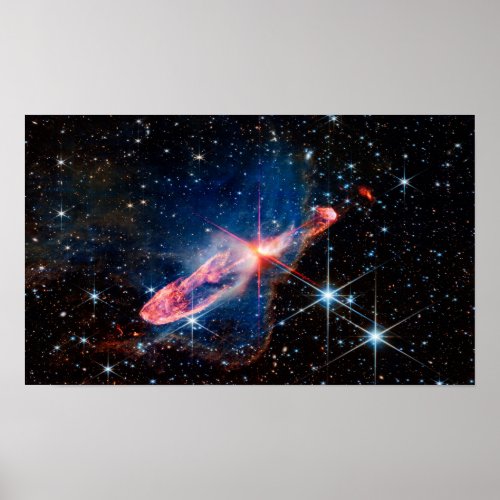 JWST Herbig_Haro 4647 Actively Forming Stars Poster