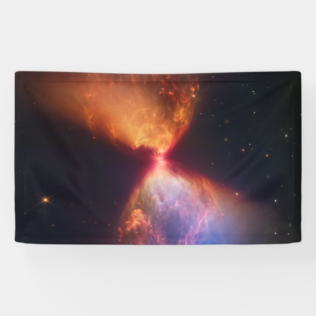 JWST Hourglass Protostar Formation Banner (Horizontal)