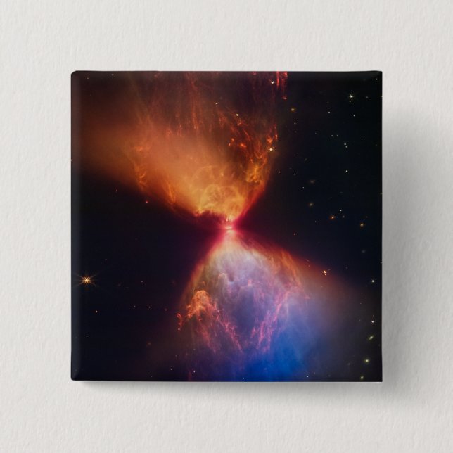 JWST Hourglass Protostar Formation Button (Front)