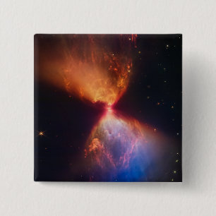 JWST Hourglass Protostar Formation Button