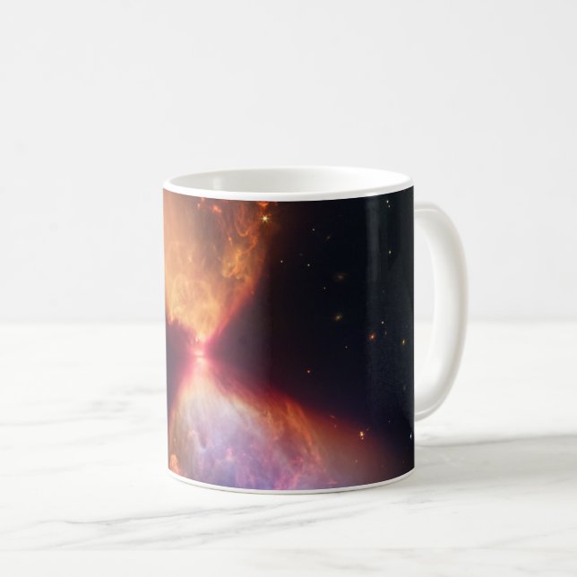 JWST Hourglass Protostar Formation Coffee Mug (Front Right)