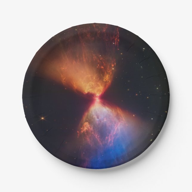 JWST Hourglass Protostar Formation Paper Plates (Front)
