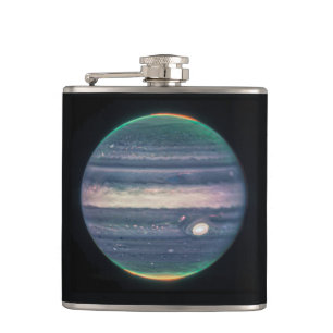 JWST Image of Planet Jupiter in Infrared Flask