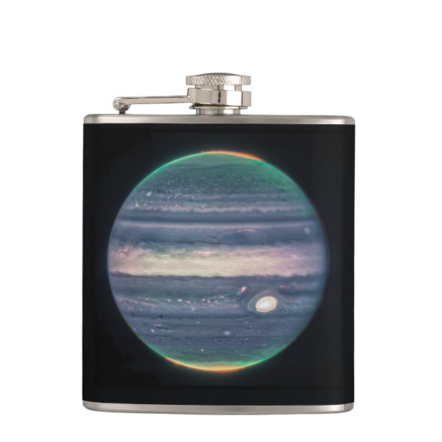 JWST Image of Planet Jupiter in Infrared Flask (Front)