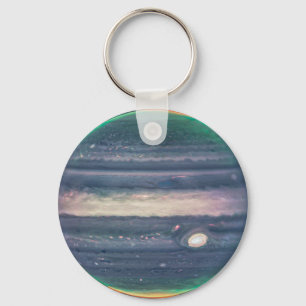 JWST Image of Planet Jupiter in Infrared Keychain