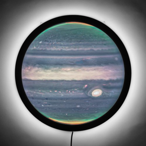 JWST Image of Planet Jupiter in Infrared LED Sign
