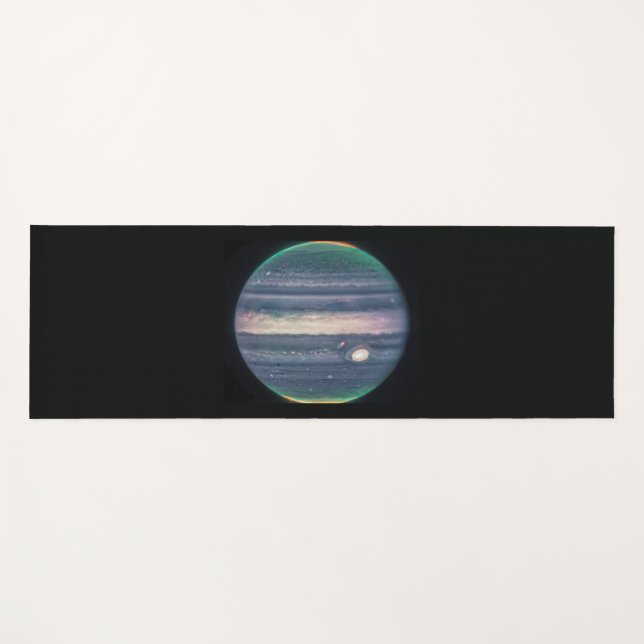 JWST Image of Planet Jupiter in Infrared Yoga Mat (Front (Horizontal))